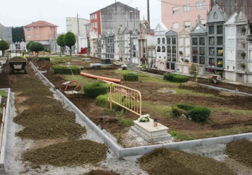 O Concello de Ordes inicia as obras de humanización do cemiterio municipal do Piñeiro